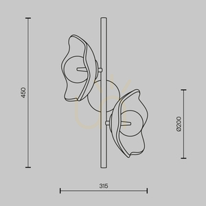 Fali lámpa MIRACLE MOD207WL-02BS Maytoni small 8