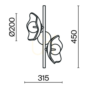 Fali lámpa MIRACLE MOD207WL-02BS Maytoni small 9