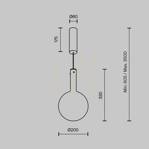 NEBULA MOD182PL-L4W3K függeszték lámpa Maytoni small 8
