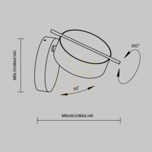 NUANCE MOD180WL-L4B3K1 fali lámpa Maytoni small 8
