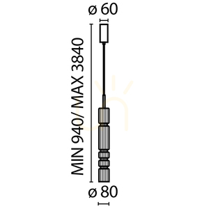 ORDO MOD272PL-L12B3K függeszték lámpa Maytoni small 15