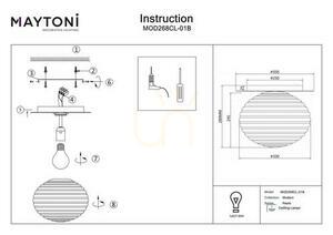 Plafond REELS MOD268CL-01B Maytoni small 4