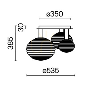Plafond REELS MOD268CL-03B Maytoni small 8