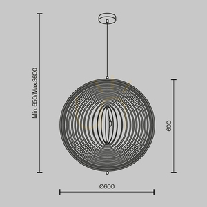 Függőlámpa Maytoni Roots fekete bézs fa 60 cm MOD197PL-01W2 small 6