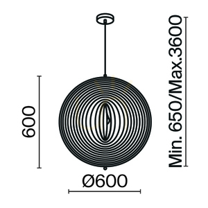 Függőlámpa Maytoni Roots fekete bézs fa 60 cm MOD197PL-01W2 small 7