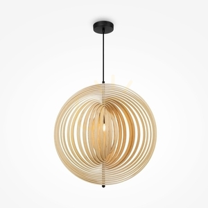 Függőlámpa Maytoni Roots fekete bézs fa 60 cm MOD197PL-01W2 small 0
