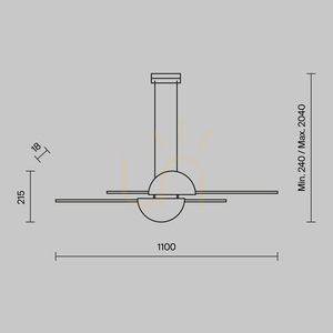 SKYLINE függesztéklámpa MOD179PL-L26BS4K Maytoni small 10