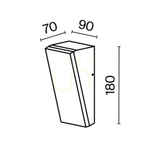 BRICK kültéri fali lámpa O436WL-L10GF3K1 IP54 Maytoni small 9