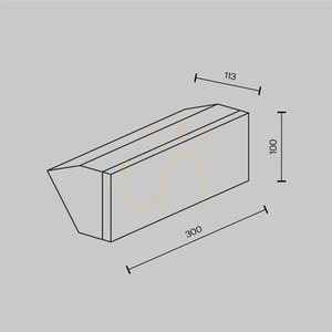 BRICK kültéri fali lámpa grafit LED 20 W 3000 K IP54 Maytoni O436WL-L20GF3K small 8
