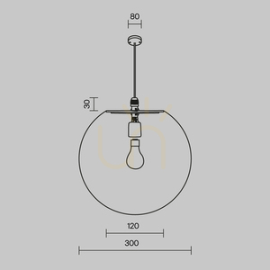 ERDA kültéri függesztett lámpa O594PL-01B IP54 Maytoni small 8
