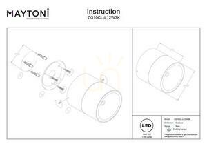 SPIN O310CL-L12W3K kültéri plafonds IP54 Maytoni small 7
