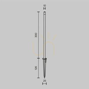 Maytoni Spear Graphite LED IP65 O441FL-L1GF3K kerti karos lámpa – virágágyások és rétek megvilágításához small 8