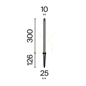 Maytoni Spear Graphite LED IP65 O441FL-L1GF3K kerti karos lámpa – virágágyások és rétek megvilágításához small 9