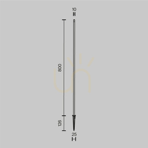 SPEAR O441FL-L1GF3K1 IP65 Maytoni vékony kültéri kopogós lámpa. small 8