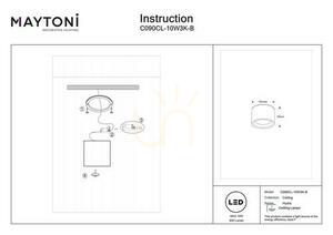 Plafond HYDRA C090CL-10W3K-B IP44 Maytoni small 5