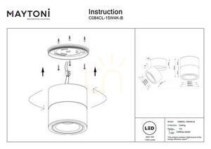 Plafond YIN C084CL-15W4K-B Maytoni small 7