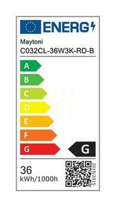 Plafond ZON C032CL-36W3K-RD-B Maytoni small 6