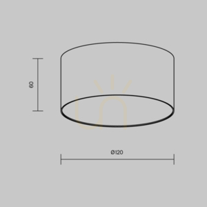 Plafond ZON C032CL-12W3K-RD-MG Maytoni small 7