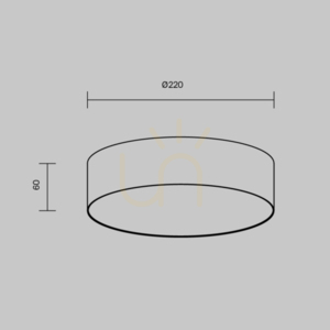 Plafond ZON C032CL-24W3K-RD-MG Maytoni small 8