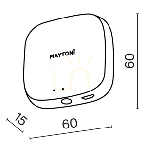 Intelligens otthon GATEWAY MD-TRA034-W Maytoni small 5