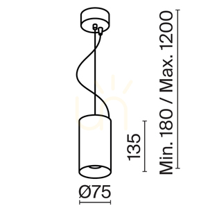 EFIR függesztéklámpa P089PL-15W3K-B Maytoni small 10