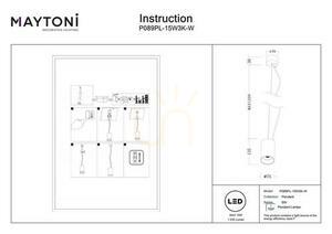 EFIR függesztéklámpa P089PL-15W3K-W Maytoni small 7