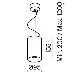 EFIR függesztéklámpa P089PL-25W3K-W Maytoni small 10