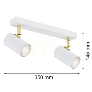 Plafon lámpa ARGON Lagos 890 fehér matt GU10 2x5W small 2