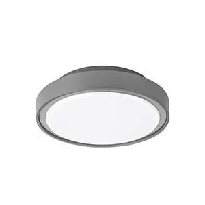 Mareco Luce PIN 360 mennyezeti lámpa IP65 24 W 3000/4000 K vészvilágító modullal szürke 076539XM small 0
