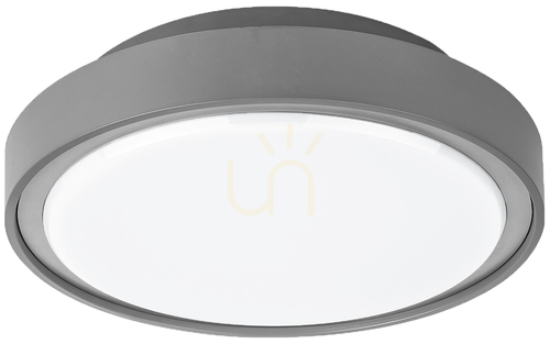 Jelölje be Mareco Luce PIN 360 mennyezeti lámpa IP65 24 W 3000/4000 K vészvilágító modullal szürke 076539XM