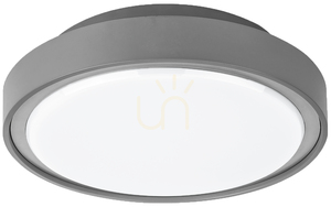 Mareco Luce PIN 360 mennyezeti lámpa IP65 24 W 3000/4000 K vészvilágító modullal szürke 076539XM small 2