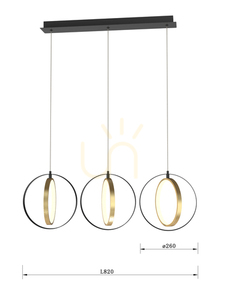 VALLA - Aviano BASIC LED hármas függőlámpa small 1