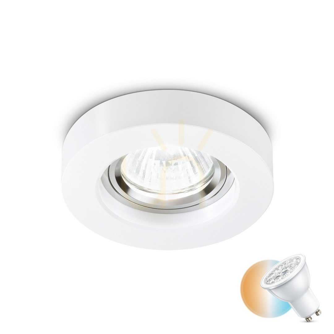 Jelölje be Süllyesztett lámpatest Ideallux BLUES 113999 kerek fehér GU10 1x50W 9,5 cm Süllyesztett lámpatest Ideallux BLUES 113999 kerek fehér GU10 1x50W 9,5 cm