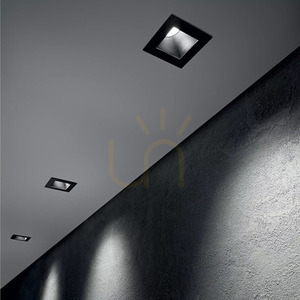 Süllyesztett lámpatest Ideallux Dynamic fekete LED 10W 3000K 6,5 cm 208558 small 1