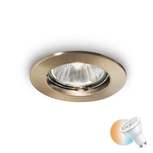 Jelölje be Süllyesztett lámpatest Ideallux JAZZ 083124 GU10 1x50W pezsgő 7,3 cm