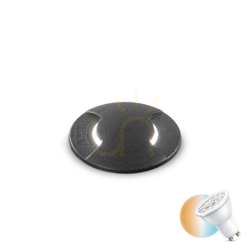 Jelölje be Süllyesztett kültéri lámpatest Ideallux WAY fekete GU10 9 cm 120287