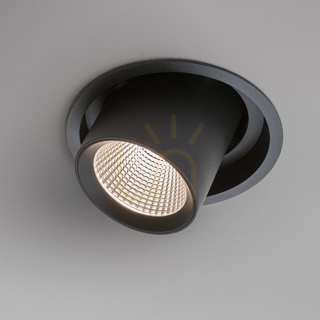 Kilátás Süllyesztett lámpatest Ideallux NOVA fekete 30W 3000K 248196 Süllyesztett lámpatest Ideallux NOVA fekete 30W 3000K 248196