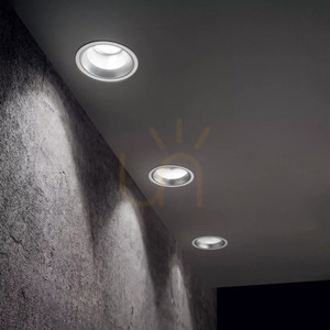 Süllyesztett LED lámpatest Ideallux OFF fekete 28W 4000K 16,2 cm 266589 small 2