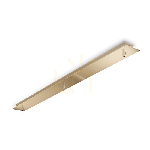Jelölje be Lámpa mennyezeti rozetta Ideallux ROSONE LINEARE 3 fém sárgaréz 88 cm 249285