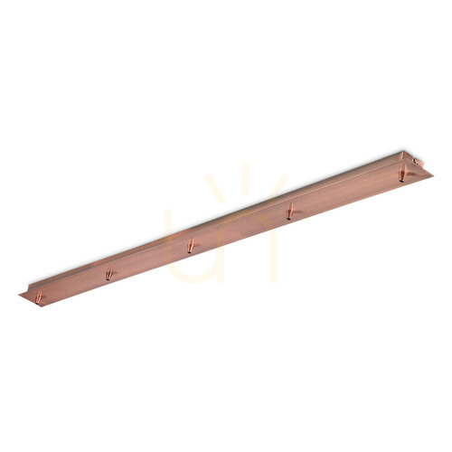Jelölje be Rosone lineáris 5 lámpás mennyezeti rozetta Ideallux ROSONE 285726 réz 120 cm