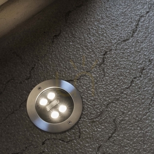 Süllyesztett lámpatest Ideallux Taurus 277028 kerek fekete 14W kültéri small 6