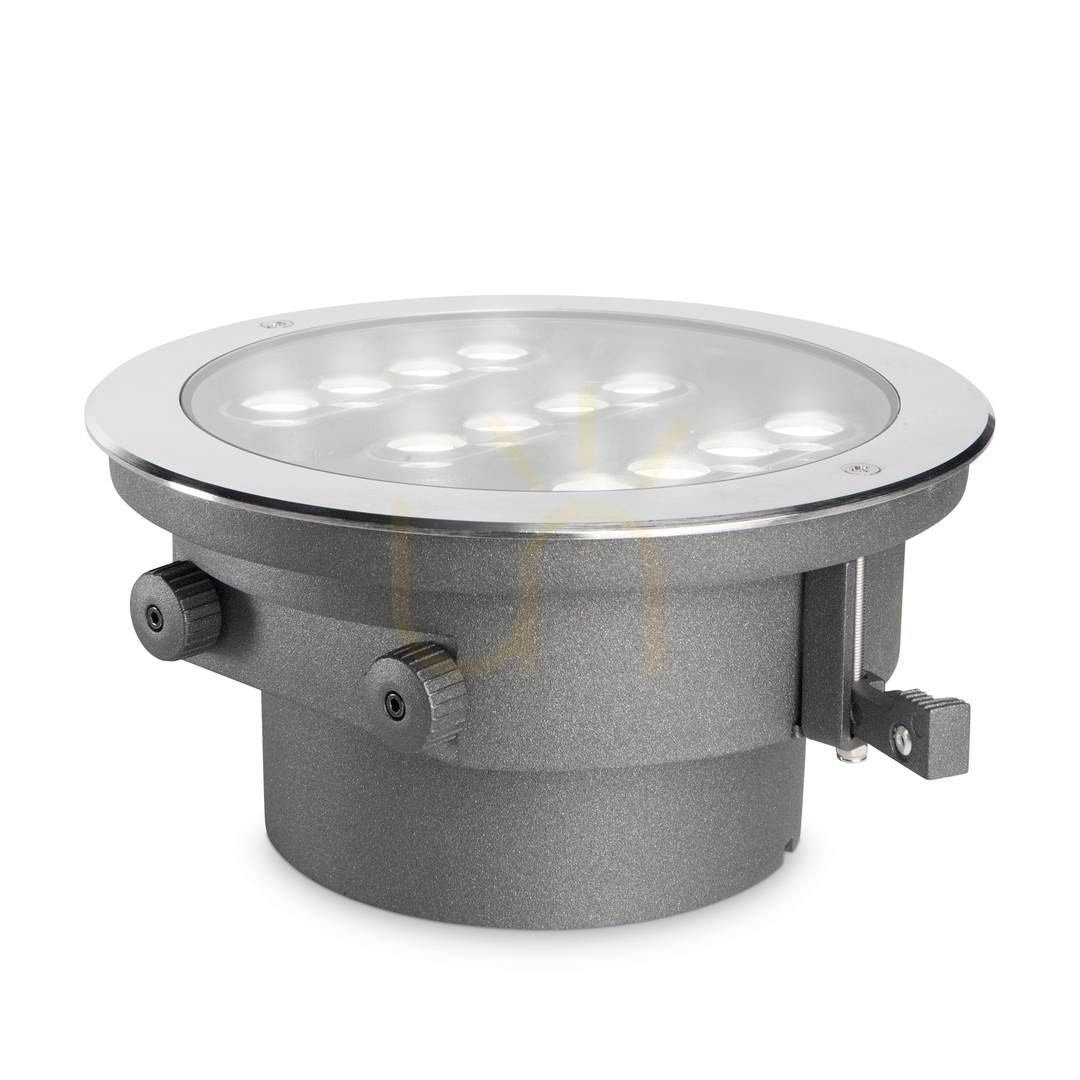 Kijelző Süllyesztett lámpatest Ideallux Taurus 277035 kerek fekete 20W kültéri Süllyesztett lámpatest Ideallux Taurus 277035 kerek fekete 20W kültéri