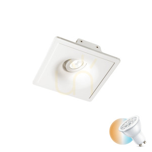 Süllyesztett lámpatest Ideallux Zephyr FI D20 fehér gipsz GU10 1x35W 155722 small 0