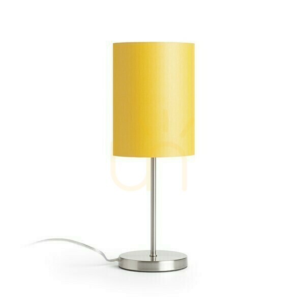 Kilátás Asztali lámpa Nyc/Ron 15/20 Chintz Apricot/Nickel Mat 230 V Led E27 15 W. Asztali lámpa Nyc/Ron 15/20 Chintz Apricot/Nickel Mat 230 V Led E27 15 W.