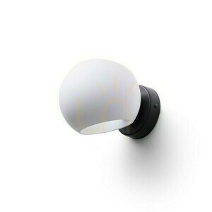 Solaris felszíni fali lámpa Milk Glass/Fekete 230 V Led E14 7 W. small 0