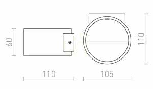 Rendl BIARITZ R12606 fehér LED fali lámpa, 5 W, 3000 K small 4