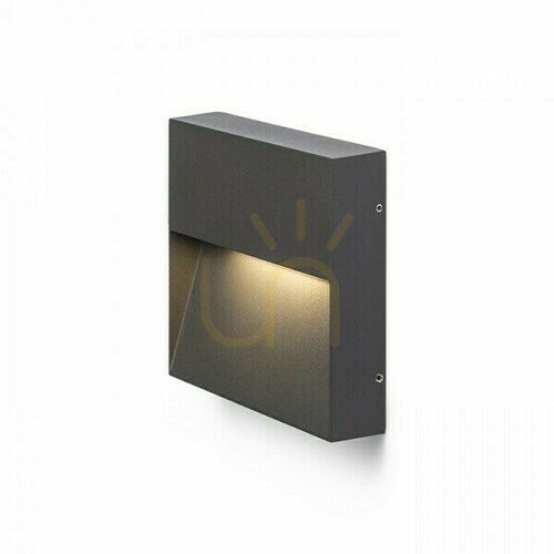 Jelölje be Fali lámpa Aqila Sq fali lámpa Anthracite 230 V Led 6 W Ip54 3000 K