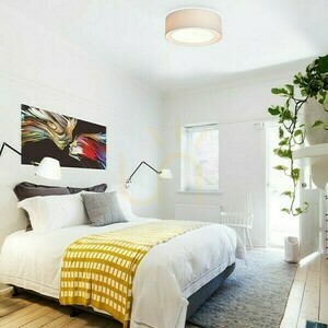 Plafond Otis 50 mennyezeti fehér/fehér 230 V Led E27 3x15 W. small 3