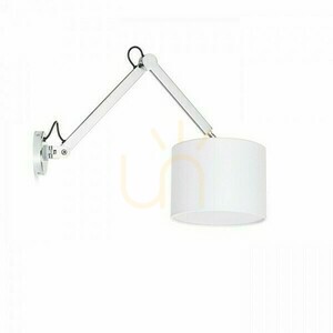 Fali lámpa RENDL MADISON W R12480 csuklós karral, Ø 25 cm fehér búra, króm, 1xE27 max. 15W, 86,5 cm kinyúlás small 3