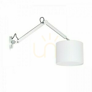Fali lámpa RENDL MADISON W R12480 csuklós karral, Ø 25 cm fehér búra, króm, 1xE27 max. 15W, 86,5 cm kinyúlás small 4